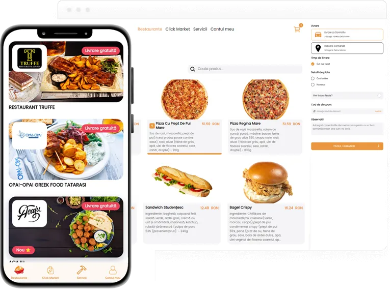 Widget pentru comenzi mobile